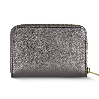 Metallic Calf Leather Wallet