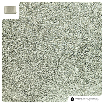 Metallic Calf Leather Wallet