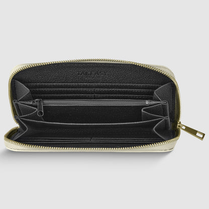 Metallic Calf Leather Wallet