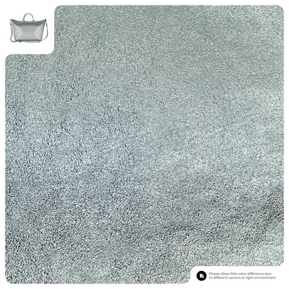 Metallic Suede Leather Top-Handle Bag