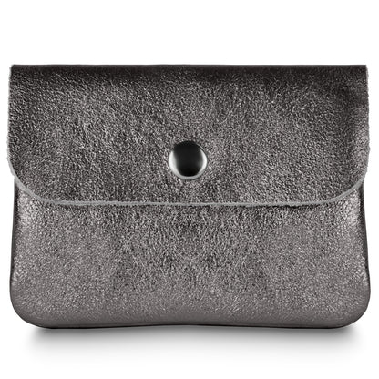 Metallic Suede Leather Wallet