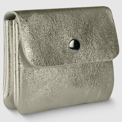 Metallic Suede Leather Wallet