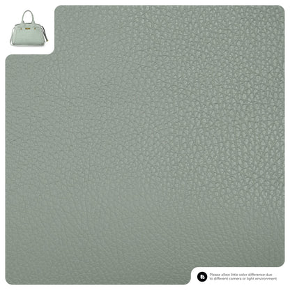 Calf & Suede Leather Top-Handle Bag