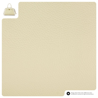 Calf & Suede Leather Top-Handle Bag