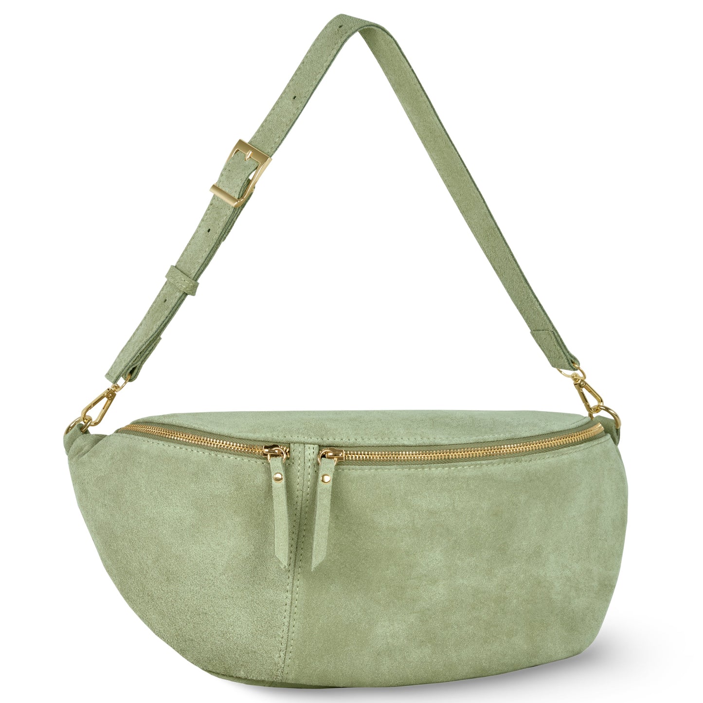 Suede Leather Crossbody Bag