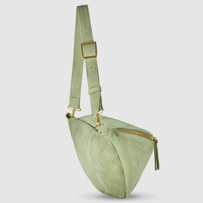 Suede Leather Crossbody Bag