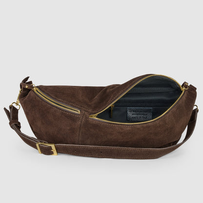 Suede Leather Crossbody Bag