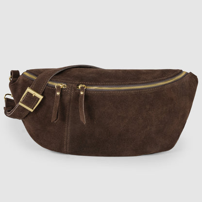 Suede Leather Crossbody Bag