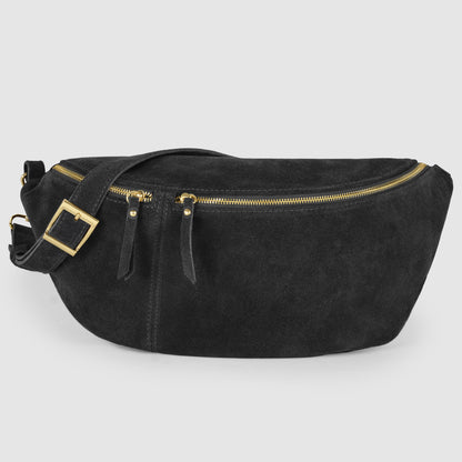 Suede Leather Crossbody Bag