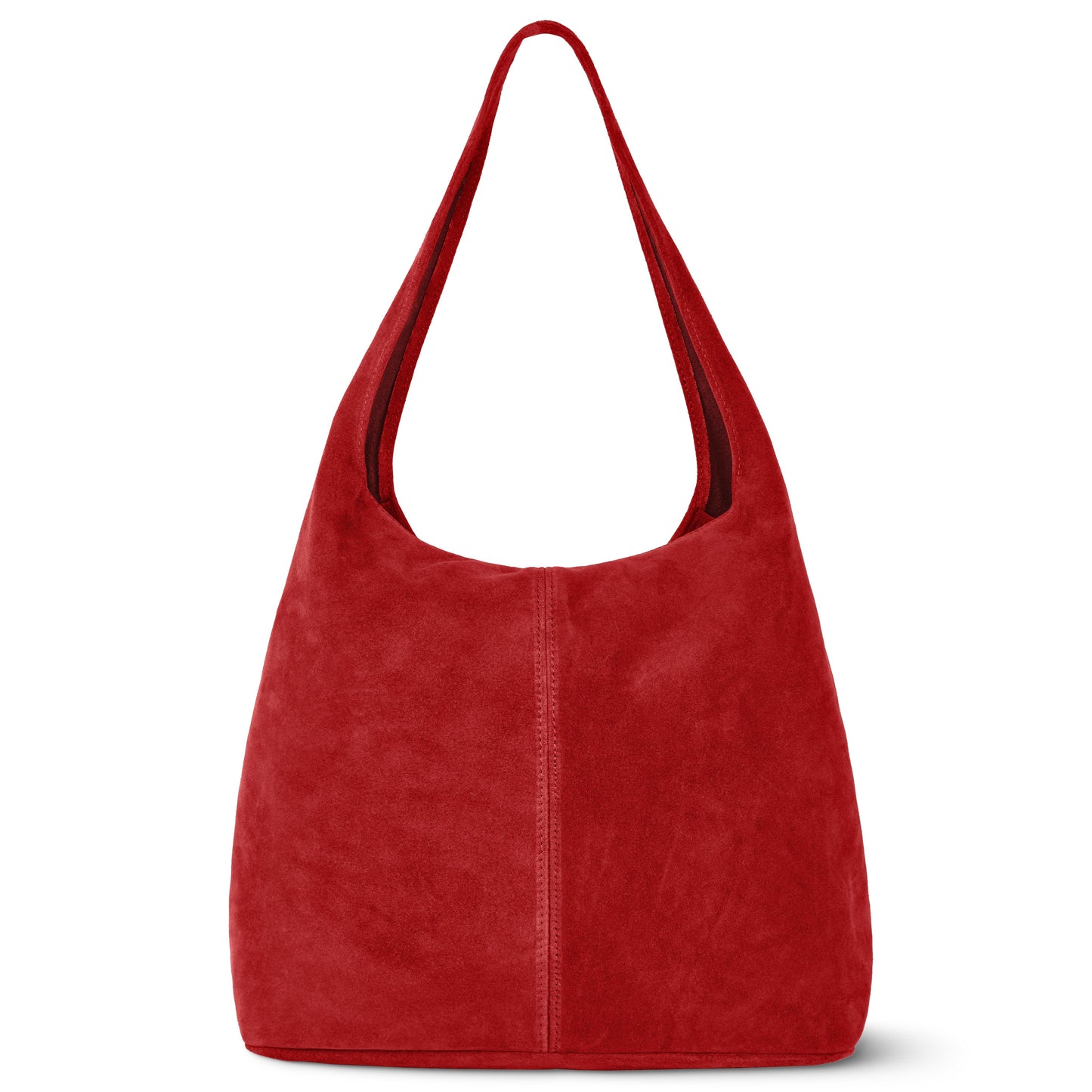 Suede Leather Hobo Bag