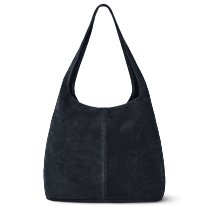 Suede Leather Hobo Bag