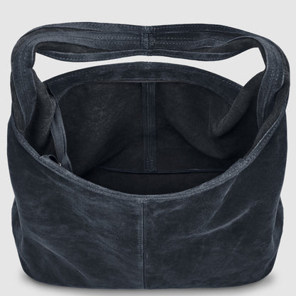 Suede Leather Hobo Bag