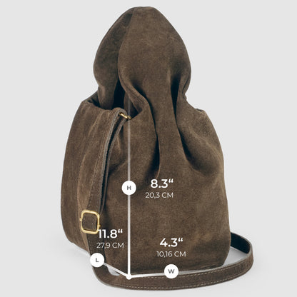 Suede Leather Shoulder Bag