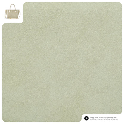 Suede Leather Top-Handle Bag