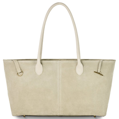 Suede Leather Satchel Bag