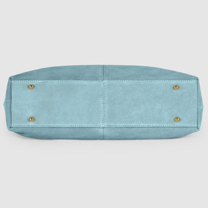 Suede Leather Satchel Bag