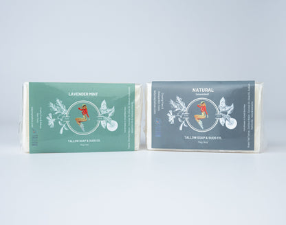 All-Natural Tallow Soap – Lavender Mint & Unscented