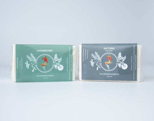 All-Natural Tallow Soap – Lavender Mint & Unscented