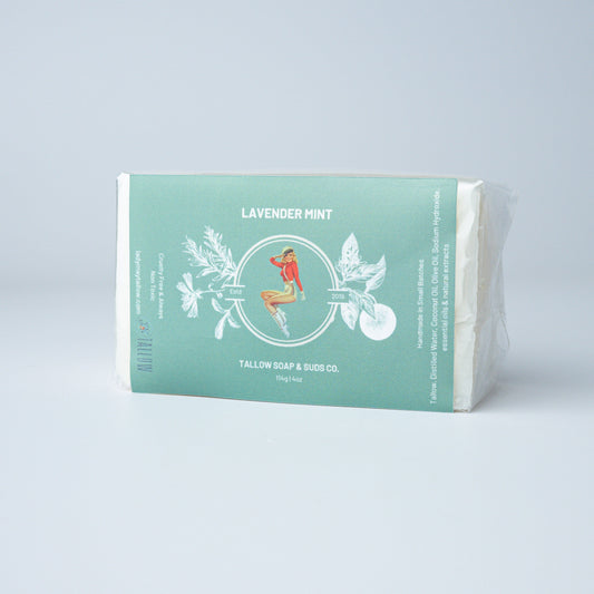 All-Natural Tallow Soap – Lavender Mint & Unscented | Non-Toxic Bar Soap With Tallow