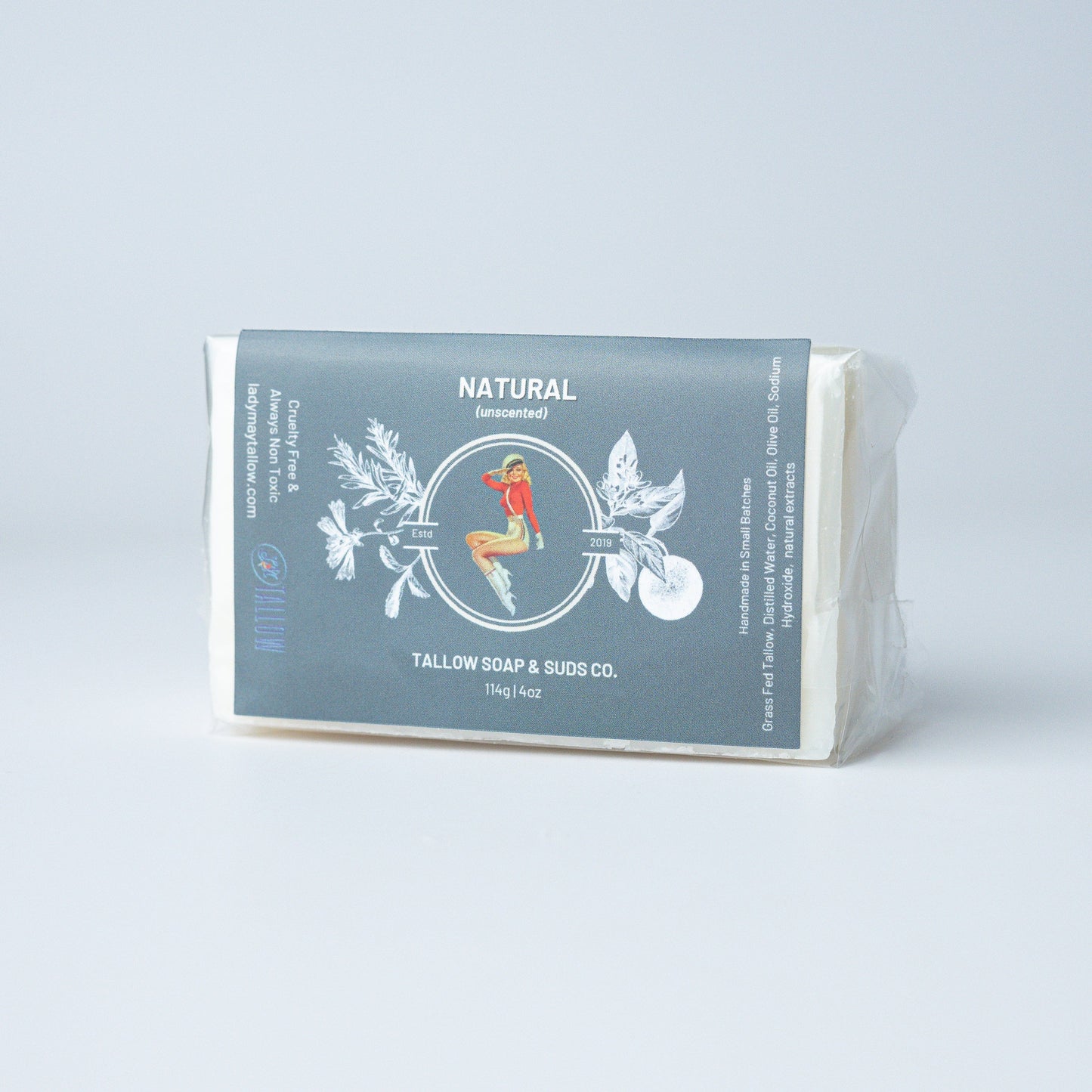 All-Natural Tallow Soap – Lavender Mint & Unscented