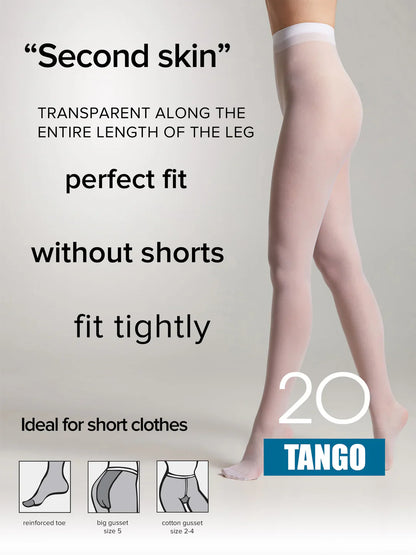 Tights Conte Tango 20 Den - Sheer to Waist Satin Shine