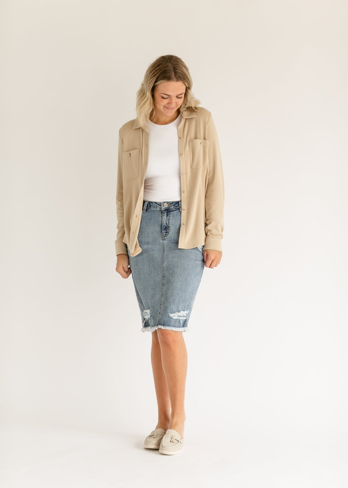 Taylor Ultra Soft Button Front Shirt