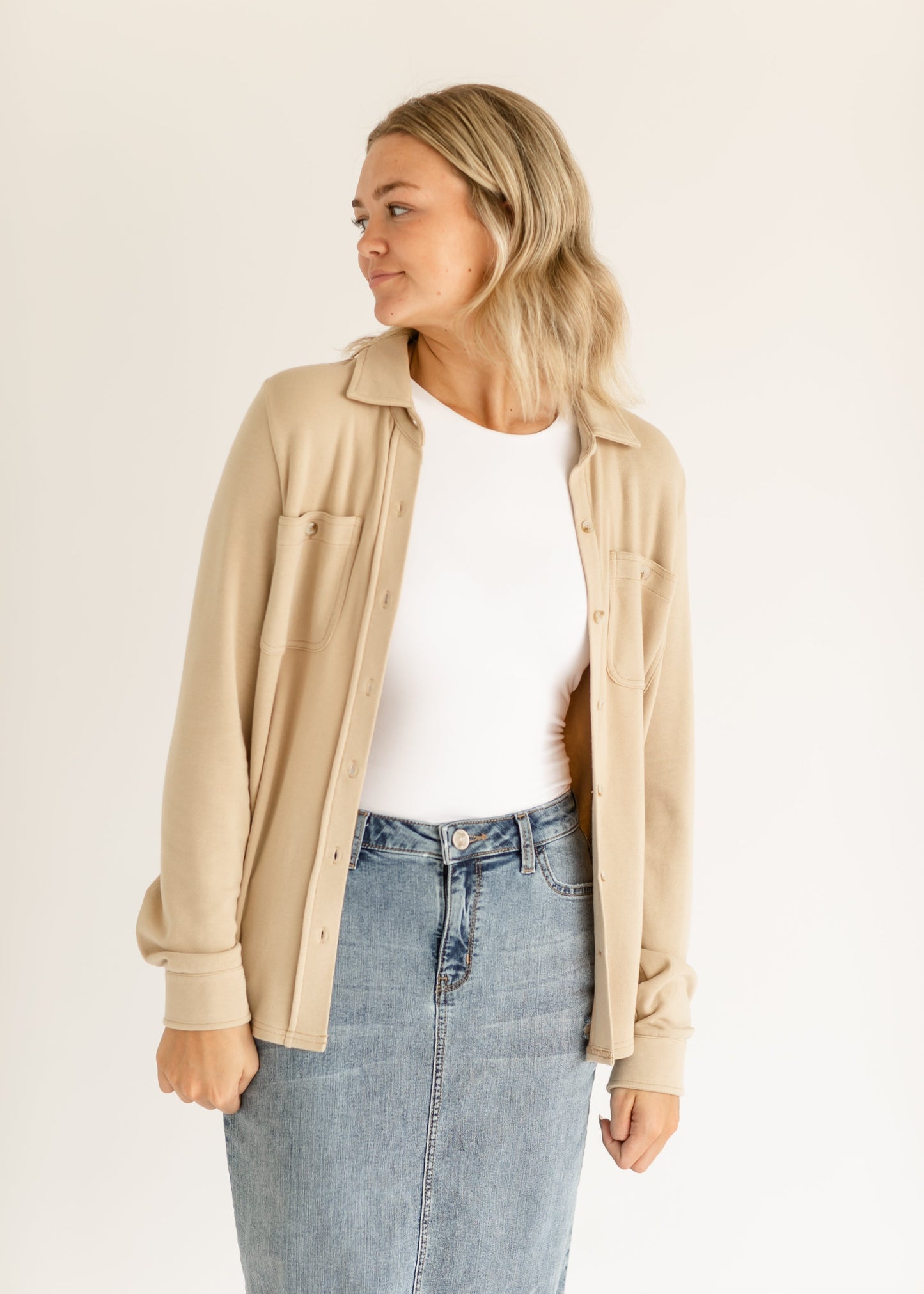 Taylor Ultra Soft Button Front Shirt