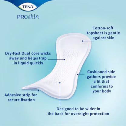 TENA Proskin Pads, Overnight