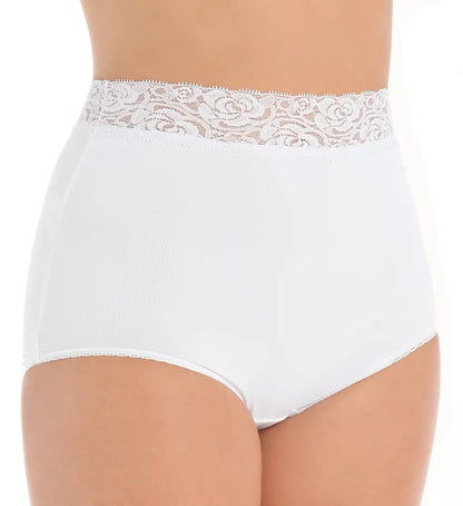 Grace Lace Trim Microfiber Brief Panty (Style 313)