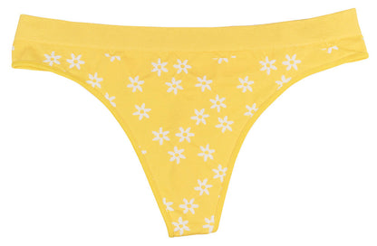 Seamless Daisy Tag Free Thong