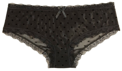 Polka Dot Mesh and Lace Hipster