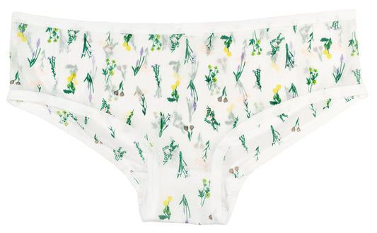 Floral Printed Mesh Hipster