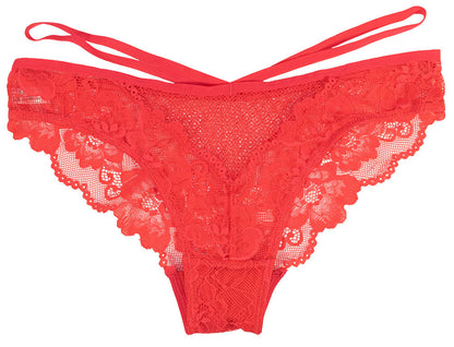 Floral Lace and Mesh Cheeky