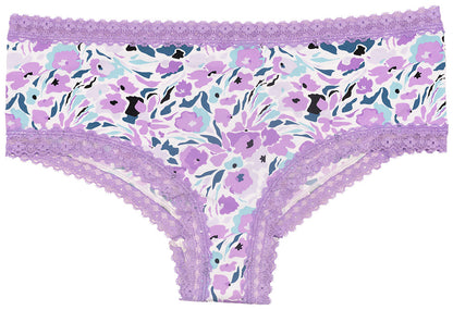 Purple Micro Hipster with Lace Trim