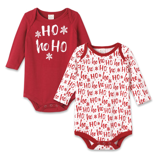 Christmas Set Of 2 Bodysuits Ho-Ho-Ho