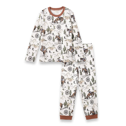 Cowboy Bamboo Pajama Set - 10 & 12Y