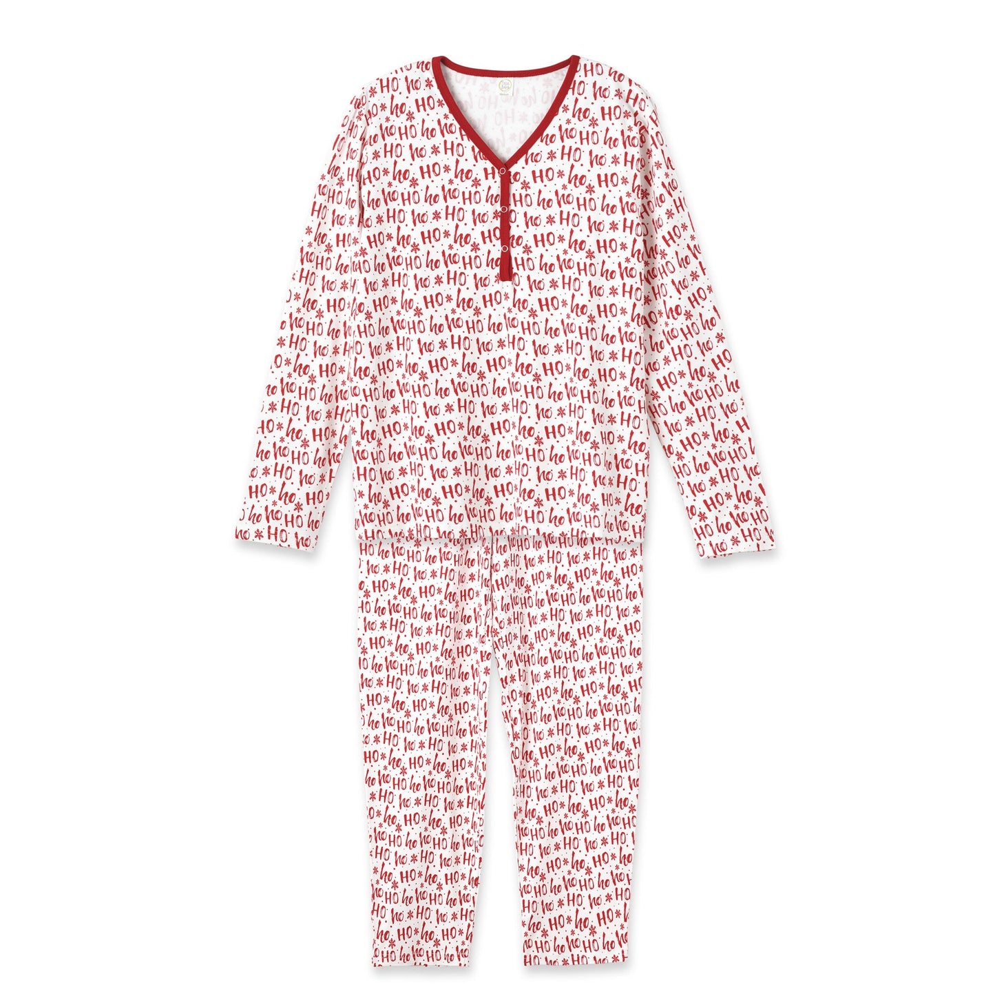 Christmas Bamboo Women's Pajama Set Ho-Ho-Ho