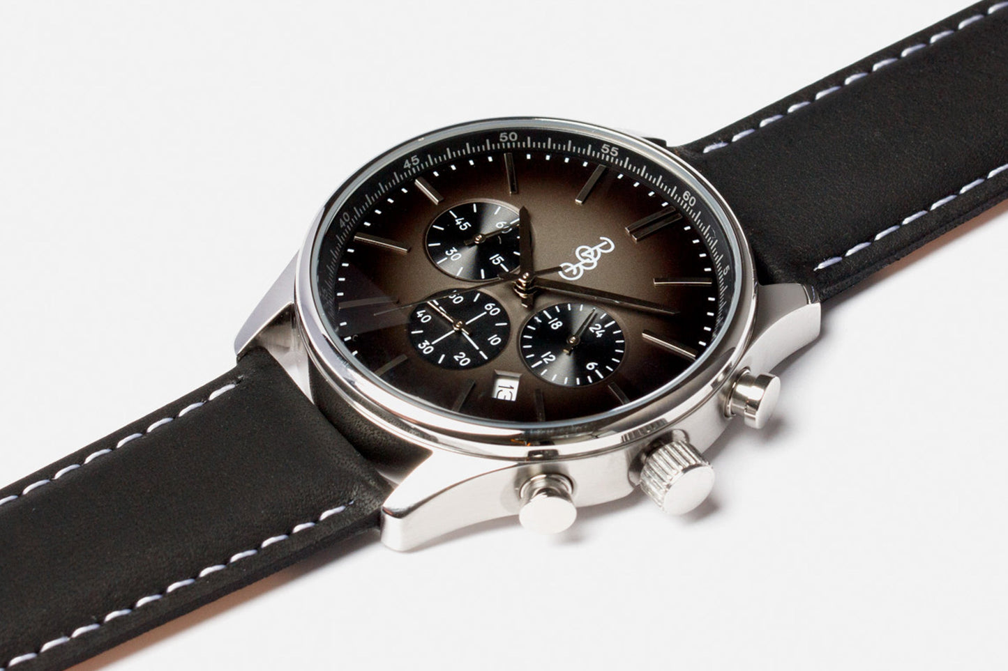 Gray Retro Chronograph