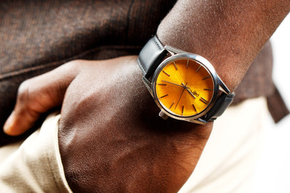 Yellow Sunburst Watch