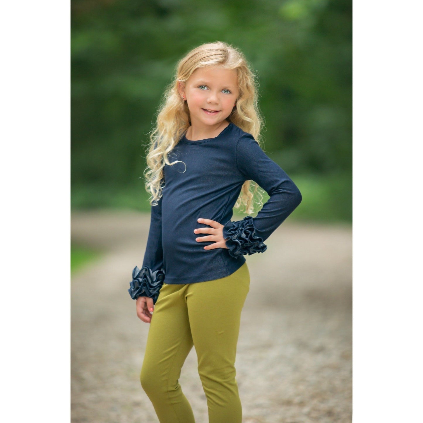 Change the World Denim Ruffle Cuff Shirts - Retiring