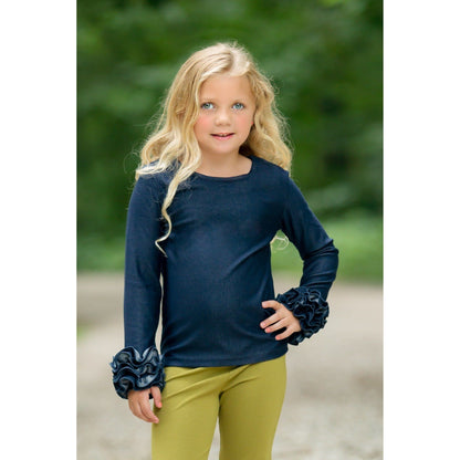 Change the World Denim Ruffle Cuff Shirts - Retiring