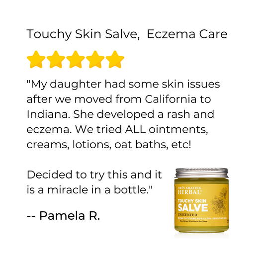 Touchy Skin Salve, Eczema Cream Ointment for Sensitive Skin