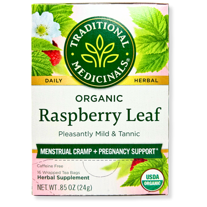 Traditional Medicinals Raspberry Leaf Tea – Women’s Wellness – 16 Bags