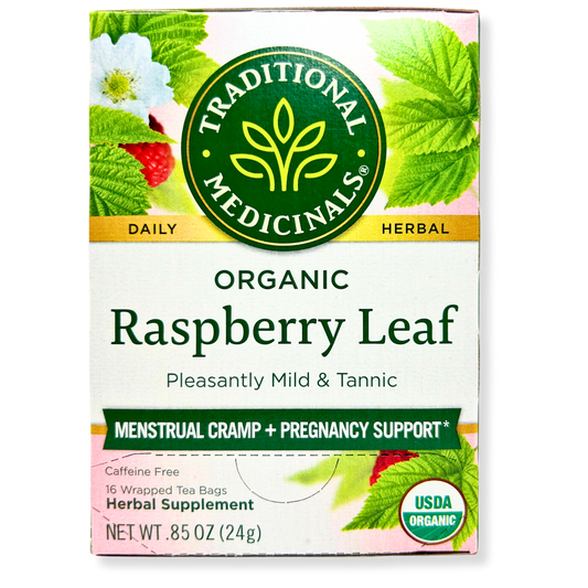 Traditional Medicinals Raspberry Leaf Tea – Women’s Wellness – 16 Bags