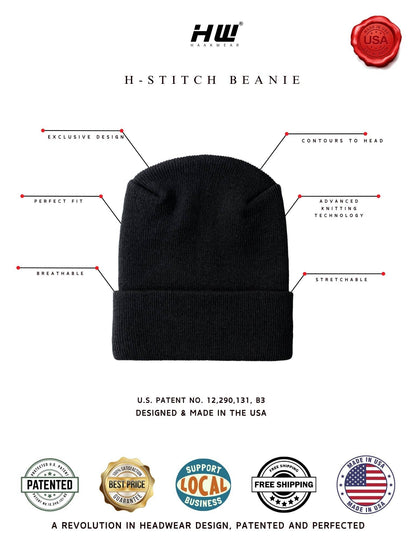 Patented H Stitch Beanie, American Flag Beanie