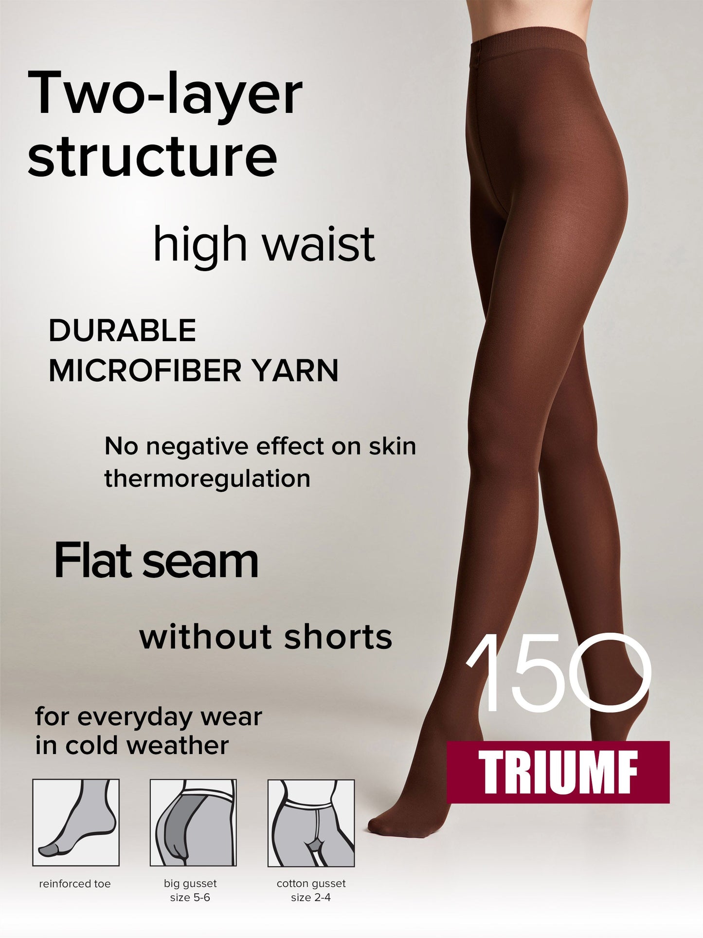 Tights Conte Triumf 150 Den - Warm Opaque Microfiber