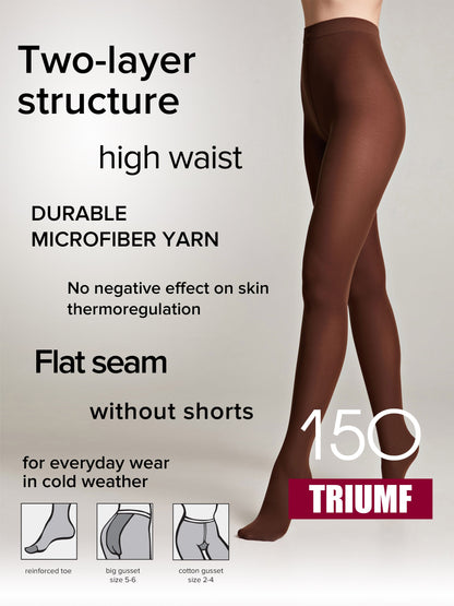Tights Conte Triumf 150 Den - Warm Opaque Microfiber