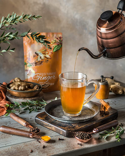 Turmeric Ginger Chai Tea, Anti-Inflammatory - Ayurvedic - Organic