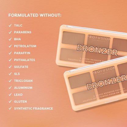 Bronzer 6 Shade Face Palette