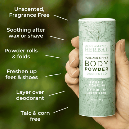 Talc Free Body Powder, Unscented